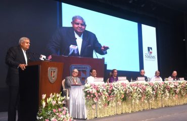 12.07.2024 : Vice President visits Narsee Monjee Institute of Management Studies (NMIMS) in Mumbai