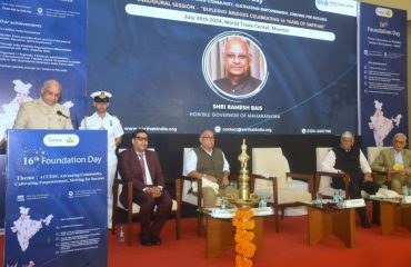 26.07.2024:  Governor presides over the 16th Foundation Day of the Sarthak Education Trust