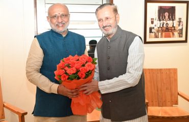 14.08.2024 : Former Union Minister Prakash Javadeka meets Governor