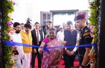 President of India inaugurates the newly constructed Vishwashanti Buddha Vihar in Udgir, Dist Latur