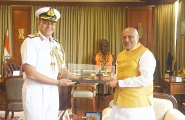 06.09.2024: Vice Admiral Sanjay Jasjit Singh, AVSM, NM  Flag Officer Commanding-in-Chief Western Naval Command called on Maharashtra Governor C. P. Radhakrishnan at Raj Bhavan, Mumbai. This was a courtesy call.