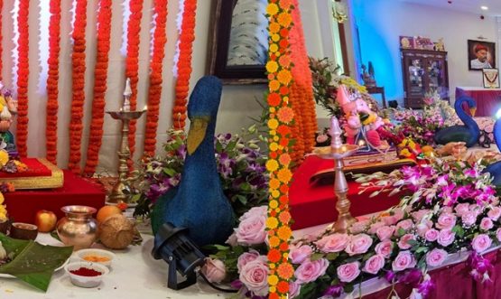 Governor C.P. Radhakrishnan performs Ganesh Aarti