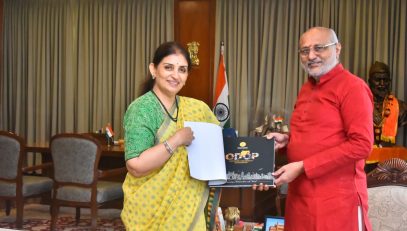 Chief Secretary Sujata Saunik meets Governor