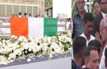 10.10.2024: Governor pays his respects to the late Shri Ratan Tata by laying a wreath