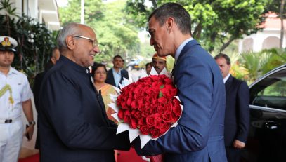 29.10.2024: Governor welcomes the PM of Spain Pedro Sanchez at Raj Bhavan