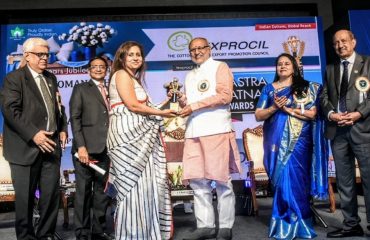 28.10.2024: Maharashtra Governor C P Radhakrishnan presided over the 70th Year Jubilee Celebrations of The Cotton Textiles Export Promotion Council (TEXPROCIL) at Sahar Mumbai. The Governor released the Special Souvenir on the occasion. The Governor conferred the 'Vastra Shiromani' Award on the 'Cotton Man of India' Suresh Kotak. Sanjay Jayavarthanalu (Vastra Vibhushan) and R K Dalmia (Vastra Bhushan) were also honoured.  Anil Kumar Jain, M Nachimuthu, Deepali Goenka, Rajinder GUpta, S P Oswal and Kulin Lalbhai were presented the Vastra Ratna Awards.  Sunil Patwari, Chairman TEXPROCIL, Roop Rashi, Textile Commissioner, Vijay Agrawal, Vice Chairman TEXPROCIL, Dr. Siddhartha Rajagopal, Executive Director TEXPROCIL and members of the Council were present.