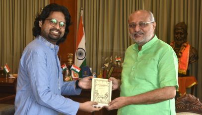 12.11.2024 : Archaeologist & Author Sandeep Dahisarkar meets Governor