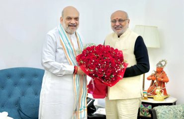 28.12.2024 : Maharashtra Governor C.P. Radhakrishnan called on Union Minister of Home Affairs and Cooperation Amit Shah in New Delhi. This was a courtesy call.