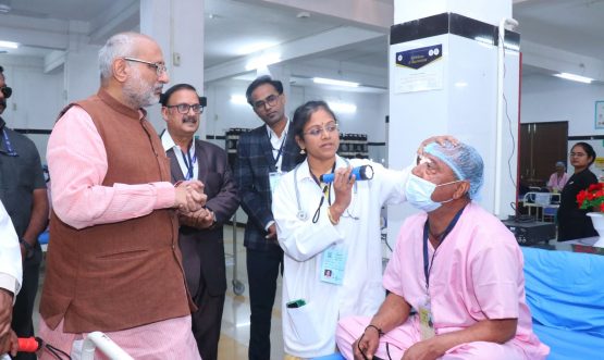 Governor visits the Dr. Ulhas Patil Medical College and Hospital in Jalgaon.