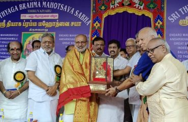 14.01.2025 : Governor inaugurates 178th Saint Thyagaraja’s Aradhana festival at Thiruvaiyaru