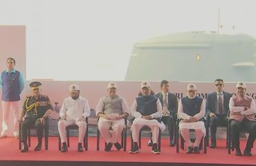 15.01.2025 :  Prime Minister  commissioned three naval ships at Naval Dockyard in Mumbai