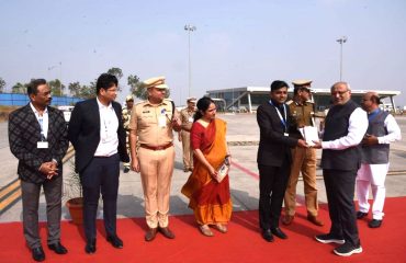 17.01.2025 : Arrival of Governor at Kolhapur Airport