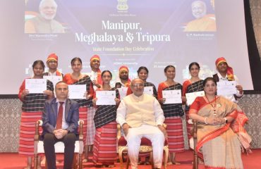 21.01.2025 : Governor attends Meghalaya, Manipur and Tripura States Formation Day