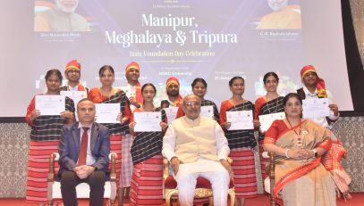 21.01.2025 : Governor attends Meghalaya, Manipur and Tripura States Formation Day