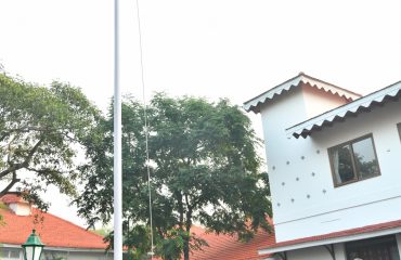 26.01.2025: Republic Day: Governor C. P. Radhakrishanan unfurls National Tricolour at Raj Bhavan