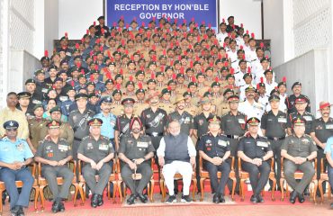 01.02.2025: Governor hosts a Reception to the NCC Cadets who returned after winning medals in RDC