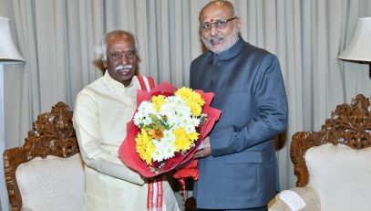 Haryana Governor Bandaru Dattatraya meets Maharashtra Governor