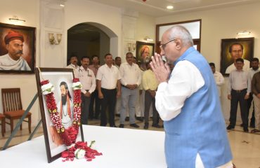 12.02.2025: राज्यपालांचे संत रोहिदास महाराज यांना अभिवादन