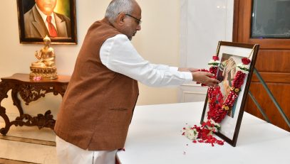 19.02.2025: Governor pays tribute to Shivray at Raj Bhavan