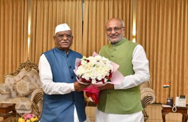 Rajasthan Governor Haribhau Bagde meets the Governor