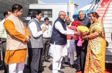 06.03.2025: भारताचे उपराष्ट्रपती जगदीप धनखड  यांचे मुंबई येथे आगमन