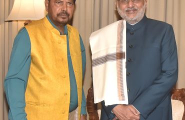 24.03.2025 : Union Minister of State Ramdas Athawale meets Governor