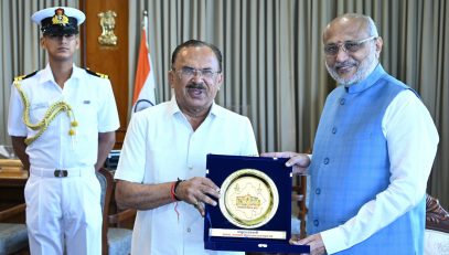 02.05.2025 : Rajasthan Legislative Assmebly Speaker Vasudev Devnani meets Governor