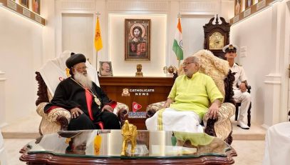04.05.2025 : Governor visits headquarters of the Malankara Orthodox Syrian Church in Kerala