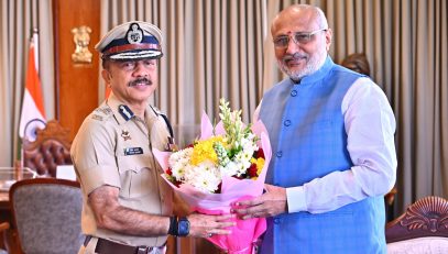09.05.2025 : मुंबई पोलीस आयुक्त देवेन भारती यांनी घेतली राज्यपालांची भेट