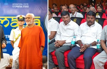 12.06.2025:  Maharashtra Governor and Chancellor of state universities C.P. Radhakrishnan inaugurated 'Sadgamaya' - a cultural retreat organised by the Amrita Vishwa Vidyapeetham in Coimbatore. The Governor offered his insights on the relevance of the Indian Knowledge System in today’s academic context. Dr. P. Venkat Rangan, Vice Chancellor of Amrita Vishwa Vidyapeetham, Swami Ramakrishnananda Puri, Treasurer & Trustee of Mata Amritanandamayi Math, Dr. S. Mahadevan, Associate Dean of Students and Dr. Sudheesh Manalil, Dean-Agricultural Sciences, AMRITA were present.