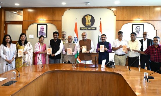 19.06.2025: Maharashtra Governor C. P. Radhakrishnan released the book ‘Why Are We in the RSS...?’ written by author, ideologue and RSS pracharak Ramesh Patange at Raj Bhavan, Mumbai. Dr Ashwin Ranjaniker, translator of Patange’s original Marathi book ‘Aamhi Sanghat Ka Aahot?...’, Secretary to the Governor Dr Prashant Narnaware and invitees were present. Saptahik Vivek has published the book on the occasion of the centenary year of the Rashtriya Swayamsevak Sangh. The book has a foreword by RSS Sarsanghchalak Dr Mohan Bhagwat.