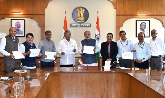 18.06.2025: Minister for Higher and Technical Education Chandrakant Patil meets Governor to discuss on various matters pertaining to higher education