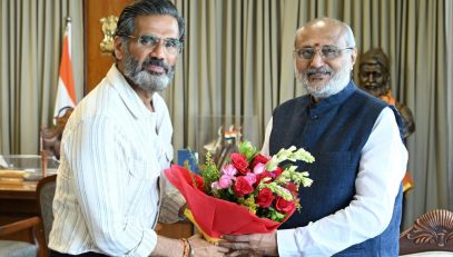 Actor and film producer Suniel Shetty meets Governor