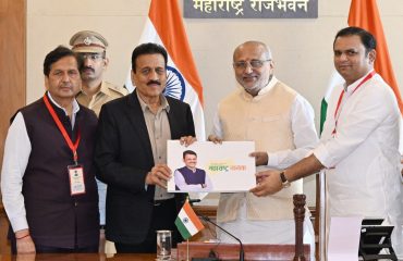 22.07.2025: Governor releases the Coffee Table Book 'Maharashtra Nayak' on the life and work of CM Devendra Fadnavis