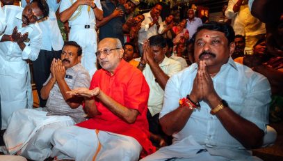 11.08.2025 : राज्यपालांची चेन्नईतील अरुलमिगु चेन्नाई श्री कालिकांबल देवस्थानाला भेट