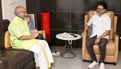 11.08.2025 : राज्यपालांनी घेतली तामिळनाडूचे मुख्यमंत्री एम के स्टॅलिन यांची भेट