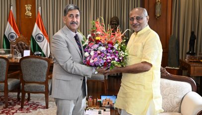 31.08.2025: मुंबई उच्च न्यायालयाचे पदनिर्देशित मुख्य न्यायाधीश न्यायमूर्ती चंद्रशेखर यांनी घेतली राज्यपालांची भेट