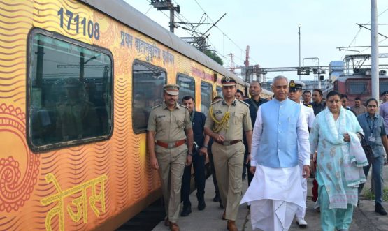 Governor of Gujarat Acharya Devvrat leaves for Mumbai from Ahmedabad for taking the additional charge of the Governor of Maharashtra