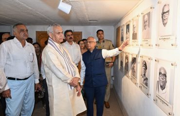 14.09.2025 : Governor of Gujarat Acharya Devvrat visits various structures in Mumbai Raj Bhavan