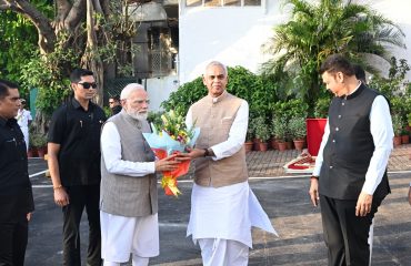 Prime Minister Arrival and Welcome at Raj Bhavan