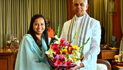 Minister Aditi Tatkare meets Governor