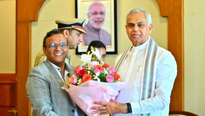 Agriculture Economist Prof Dr Parashram Patil meets Governor
