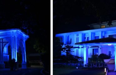 20.11.2025:  युनिसेफ जागतिक बाल दिनानिमित्त (दि 20 नोव्हेंबर) राजभवनातील 'जल विहार' व ’जल भूषण’ या वास्तूंवर निळ्या रंगाची रोषणाई करण्यात आली.