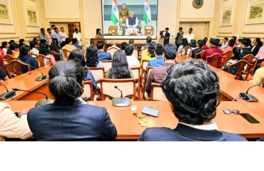 07.01.2026: Governor interacts with the youth selected for the National Youth Festival through an online mode