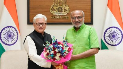 Governor meets Vice President of India C. P. Radhakrishnan in New Delhi