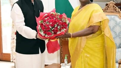 Governor Jishnu Dev Varma Meets the President