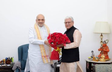 Governor Jishnu Dev Varma calls on Home Minister Amit Shah