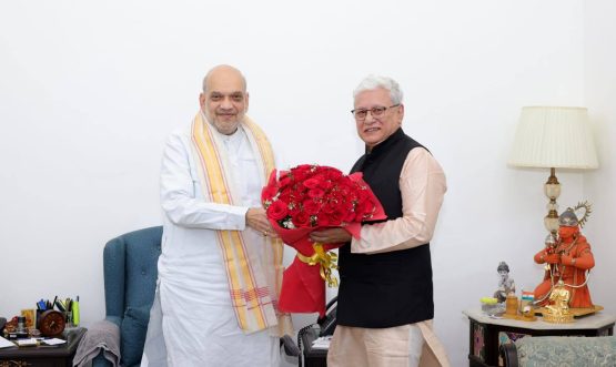 Governor Jishnu Dev Varma calls on Home Minister Amit Shah