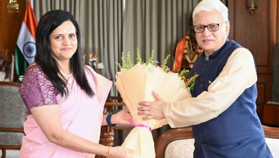 24.04.2026 : बृहन्मुंबई महानगरपालिकेच्या आयुक्त अश्विनी भिडे यांनी घेतली राज्यपालांची भेट