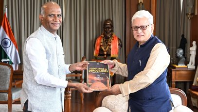 Chief Electoral Officer of Maharashtra State S. Chockalingam meets Governor